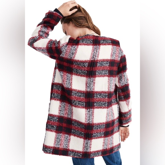 Abercrombie Heritage Wool Blend Plaid Coat - Picture 10 of 10